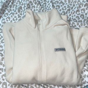 Cream Columbia Fleece Zip-up Size L